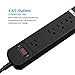 Power Strip with USB, BTGGG Surge Protector Power Strip 4 Outlets with 4 USB Ports, 6ft Power Cord, 600 Joules Overload Protection
