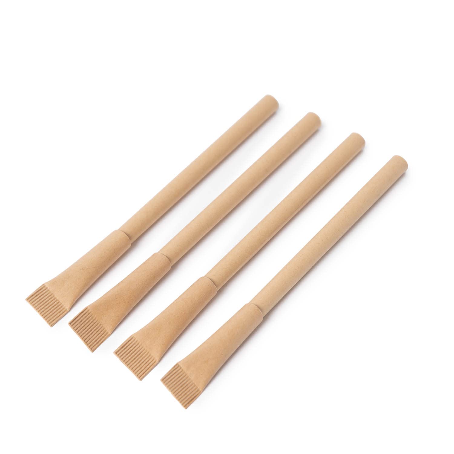 New Living Eco Pens - 100% Plastic Free Biros - Black Ink - Kraft Paper and Stainless Steel - Recyclable & Biodegradable - Eco Stationary Office Supplies- Eco Product (10)