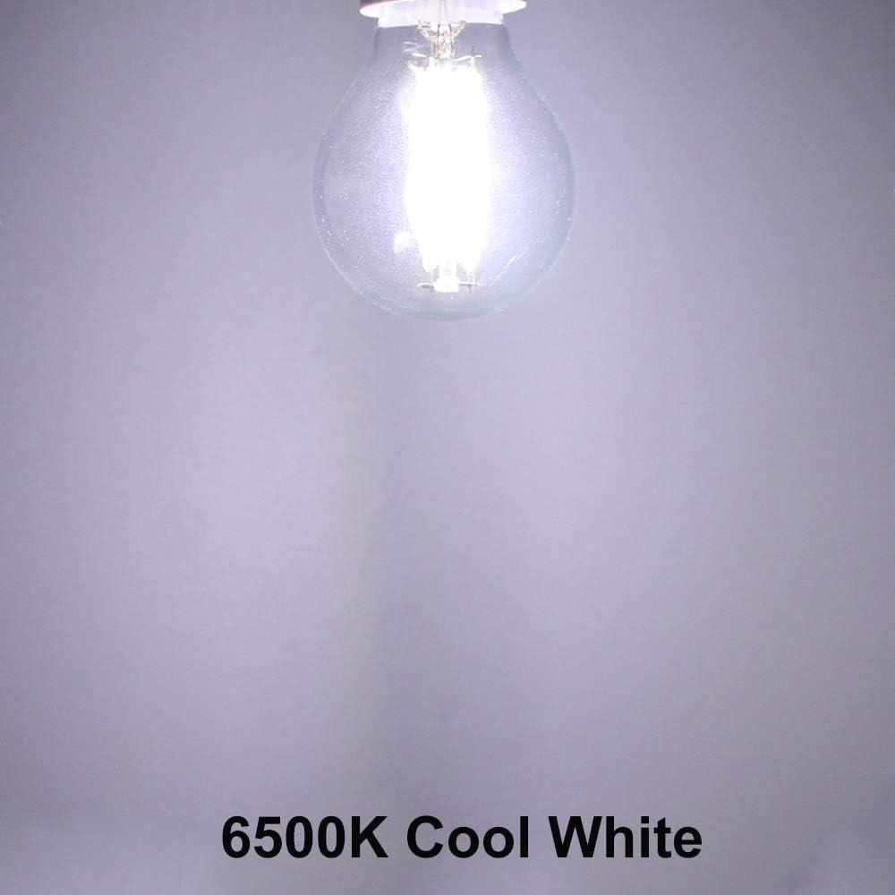 ZFQ 6 Pack 4W E14 G45 Small Edison Screw LED Filament Bulb, Non-dimmable, 400LM, Cold White 6500K - Image 4