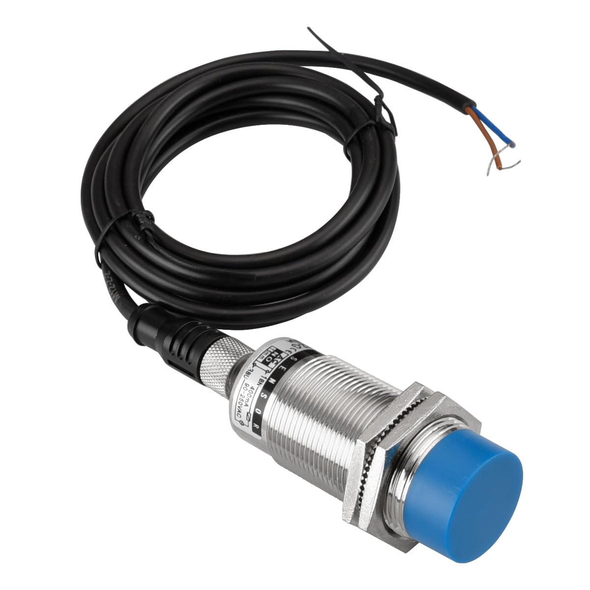 Heschen M30 Inductive Proximity Sensor Switch Non-shield Type LJ30A3-15-J/EZ-G Detector 15mm 90-250VAC 400mA, Normally Open (NO), 2 Wire (AC NO(J/EZ-G))