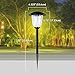 Best Solar Light Outdoor Solar LED Filament-Style Path Weatherproof Metal Light | 10X Brightness | 3000K | 4-Pack
