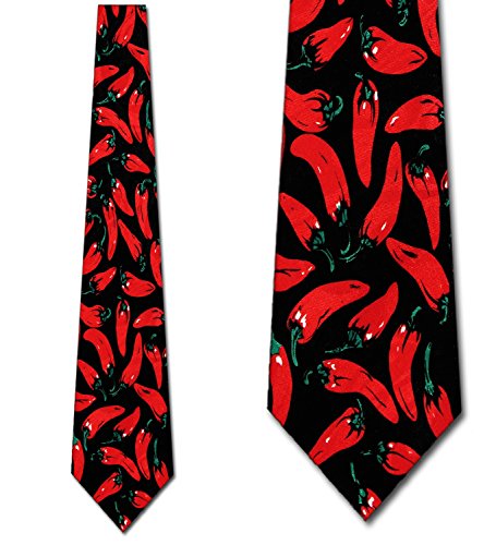 Chili Peppers Allover tie Mens Necktie