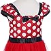 IWEMEK Baby Girls Polka Dots Birthday Princess Party Tutu Dress up Cosplay Pageant Fancy Dance Leotard Costume Gymnastic Tulle Wedding Halloween Christmas Cake Smash Outfits + Bowknot Ear Headband