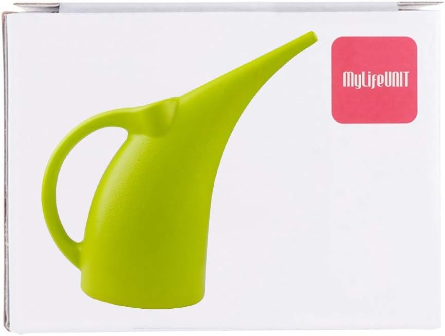 MyLifeUNIT Plastic Watering Can, Elegant Watering Pot, 1/2-Gallon (Green) : Garden & Outdoor