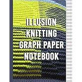 Illusion Knitting Graph Paper Notebook: Blank Shadow Knitter's Pattern Design Book 4:5 Ratio - 100 pages - Letter Sized Format 8.5"x11" | Grid Paper Sheets