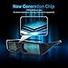 ExquizOn 3D Glasses 2 Packs 120Hz Active Shutter Rechargeable Lightweight for All Ultra-Clear Hd Ready Bluetooth 3D TV Sony, Panasonic, Sharp, Toshiba, Mitsubishi, Samsung