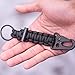 Bomber and Company Paracord Carabiner Survival Keychain Lanyard - Military Grade Type III 7 Strand 550 Lb Test Cord - Premium Survival Keychain Outdoor Gear - Green