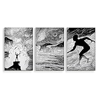 3 Piece Canvas Wall Art Creative Animals Canvas Prints Home Artwork Decoration for Living Room,Bedroom - 16