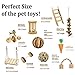 Maibtkey Hamster Chew Toys, Guinea Pig Toys Chinchilla Roller Rat Chews Toys, Teeth Care for Small Animals Bunny Rabbits Toys Accessories, Dumbbells Exercise Bell Unicycle, Pack of 10