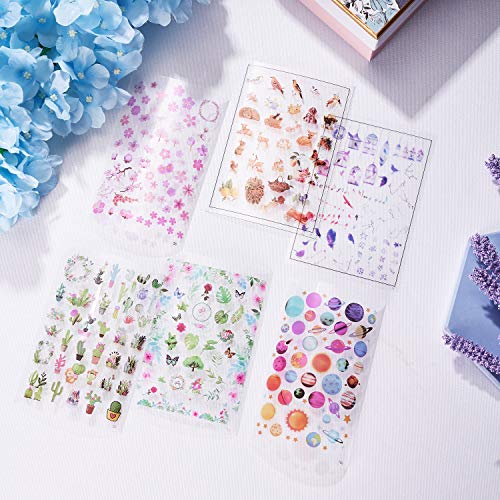 LET'S RESIN 25 Sheets Resin Art Supplies Kit，Transparent Decorate Stickers for Silicone Resin Molds, Resin Crafts Materials with Holographic Clear Film, Halloween Stickers， Skull Stickers, Etc - Thumbnail 5