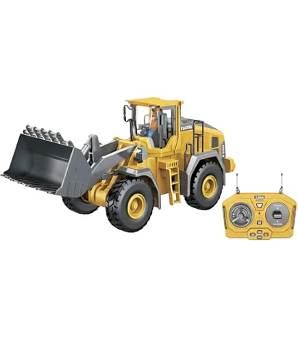Retroexcavadora Toyland 72 Cm – Cargadora Y Excavadora Móviles, Escala 1:16, Juguete De Construcción Gigante