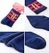 ONEMALL FC Barcelona Soccer/Football Sports Crew Socks 3 Pair-Pack