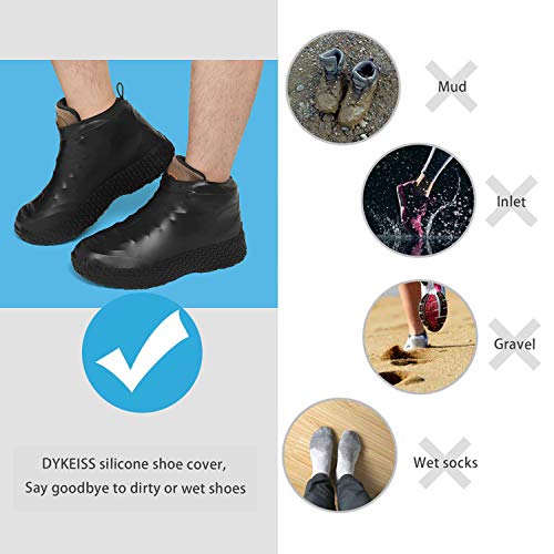 WellUp Waterproof Shoe Covers Reusable Silicone Non-Slip Rain Snow Shoes Covers - Thumbnail 4