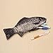 Qinlee Pencil caseRising Carp Fish-Like Zipper Pouch Weird Pen Pencil Case Makeup Case/Bag