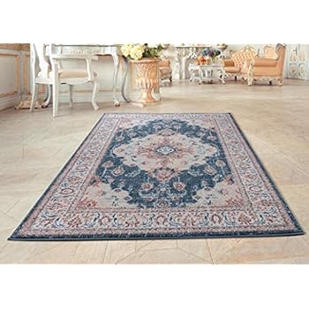 Luxe Weavers Blue Oriental 8x10 Area Rug 7160