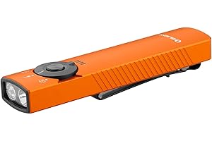 OLIGHT Arkfeld Pro 1300 Lumens EDC Rechargeable Flashlight with Green Beam, UV and White LED Combo, 365nm UV Flat Flashlight 