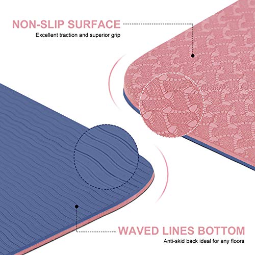 shownicer-Yoga-Mats-Pilates-Gym-Exercise-Mat-6mm-Thick-TPE-Non-Slip-Workout-Fitness-Mat-Equipment-Pro-Manduka-Mats-for-Women-Men-Home-Floor-Training-Mat-with-Carrying-Bag-Strap-183cm61cm6mm