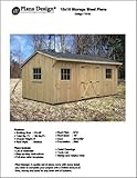 16' X 20' Cottage Shed with Porch, Project Plans -Design 