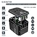 Travel Adapter Charger, AMORNO Worldwide International Universal All in One Adapter 1840W Travel AC Power Plug Converter with 4 USB Charging Ports and 1 Type C Adapter for Cell Phone/ipad/Laptop