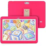Tagital T10K Kids Tablet 10.1 inch Display, Kids Mode Pre-Installed, with WiFi, Bluetooth and Games, Quad Core Processor, 1280x800 IPS HD Display (Pink)