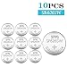 【5-Year Warranty】 CELEWELL 10 Pack SR626SW 377 AG4 LR626 Watch Battery 1.55V 20% Silver Oxide Button Cell for Calculator Toy Children Book