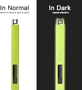 SUPRUS Fluorescent Lighter Glows in the Dark USB Rechargeable Windproof Lighter view 3