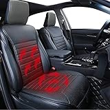 Big Ant Heated Seat Cushion, 12V Sleek Design Nonslip Car Heat Seat Cushions Cover Pad Winter Warmer - Universal Fit for Auto Supplies Home Office Chair(Black)