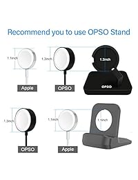 [Apple MFi certificado] Apple Watch Charger, OPSO Nylon trenzado magnético cable de carga para Apple Watch iWatch 1.496 in 1.654 in   1.0 pies (0,3 metros)