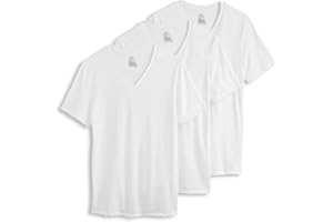 Jockey Men's Undershirt Cotton Stretch V-Neck Undershirt - 3 Pack