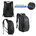 ibagbar Water Resistant Polyester Laptop Backpack with USB Charging Port Business School Bookbag Travel Bags Fits up to 15.6-Inch Laptop and Notebook