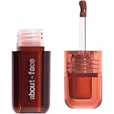 about-face Blush Rush Liquid Blush – Hydrating, Buildable Formula with Jojoba Oil, Hyaluronic Acid, and Squalane – Long-Lasting Dewy Finish – Vegan & Cruelty-Free (Grand Prix – Rich Brown)