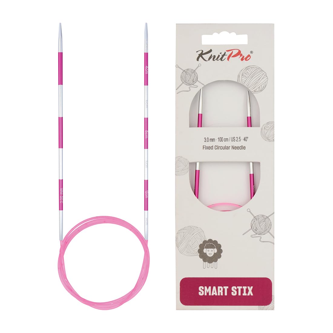 KnitPro Smartstix Fixed Circular Needles 40" (100cm) | 3.00mm — image 1