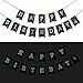 Happy Birthday Banner With 4 Fans,Glow In The Dark UV Party Decoration Happy Birthday Glowing bunting Carnival/Kids Party Supplies Favors Colors Hanging Decoration by LIDERSTAR