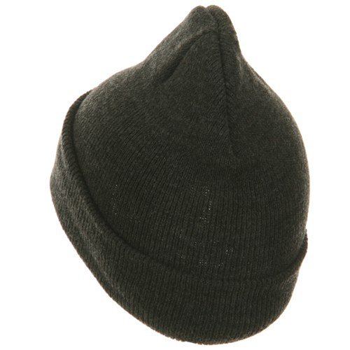 Youth Knit Cuff Beanie - Charcoal
