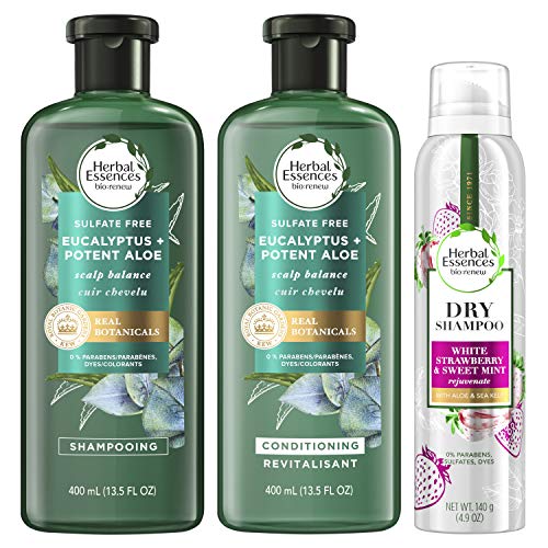 Herbal Essences BioRenew Eucalyptus and Aloe Shampoo, Conditioner & Dry