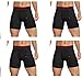 Champion Mens Elite SmartTemp Vapor Boxer Briefs, 4-Pack Black Medium