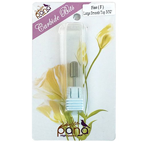 Pana Brand Professional SILVER F (FINE)Smooth Round Top Large Dome Top Barrel Carbide Bit 3/32" Shank Size