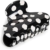 Lele Sadoughi Women's Mini Polka Dot Claw Clip, Jet, One Size