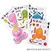 Kicko Make Your Own Stickers - Make a Sea Creature and Fish Sticker Sheets - 12 Pack Assorted - for Kids, Boys, Girls, Party Favors, Arts and Crafts, Home, Playing, Education, and Daycare