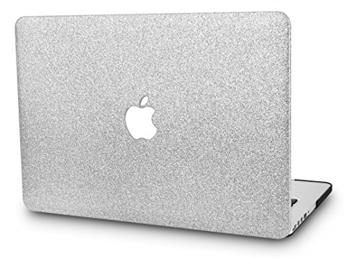 KEC Laptop Case for Old MacBook Pro 13" (CD Drive) Plastic Case Hard Shell Cover A1278 (Silver Sparkling)