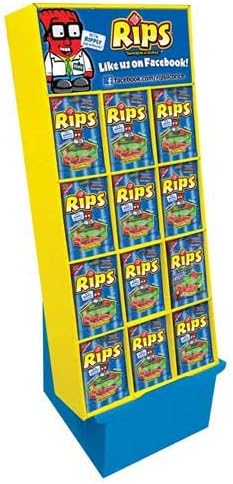 Rips Bite Size Strawberry and Green Apple Licorice Candy, 4 Ounce -- 72 per case.