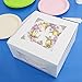 Pack of 10 WHITE 12x12x5 Window Bakery or Cake Box