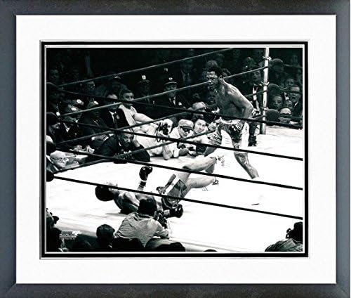 Joe Frazier vs. Muhammad Ali Fight of The Century Photo (Size: 12.5" x 15.5") Framed