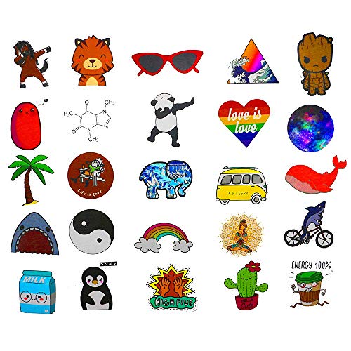50Pcs Cute Vsco Stickers for Water Bottles, Laptop Stickers Trendy Aesthetic Stickers for Guitar Computer Phone, Water Bottles Stickers for Teens Girls (Color 6)