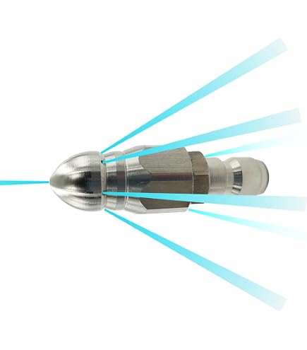2 Embouts De Nettoyage 0° Pour Nettoyeur Haute Pression - Acier Inox, 1/4" NPT