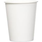Amazon Basics Disposable Paper Cups for Hot and Cold Beverages, 8 oz, White, 1000 Count