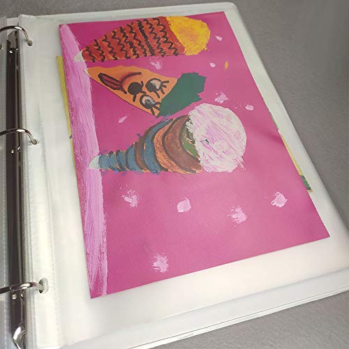 AUSAYE 50 Pack No-Glare Sheet Protectors 8.5 x 11 Inch Page Protector