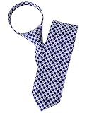 H2H Mens Casual Comfortable Zipper Neck Tie Of Various Dot Patterned