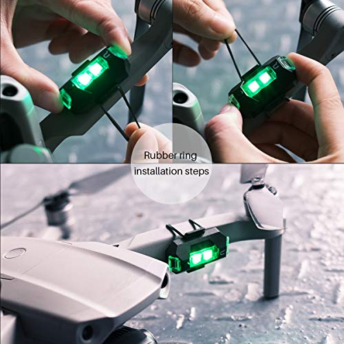 ULANZI DR02 Drone Strobe Lights,Super Lightweight Drone AntiCollision Lights,LED Drone Lights