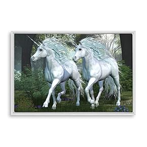 signwin Framed Canvas Wall Art Unicorn Canvas Prints...